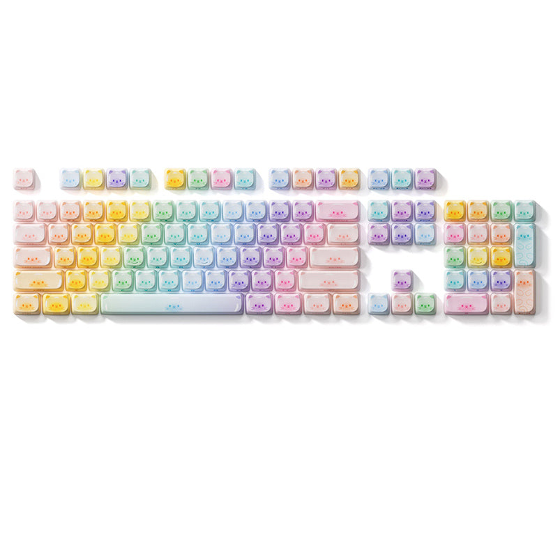Akko Colorful Cats Keycap Set MAO Profile 142 keys
