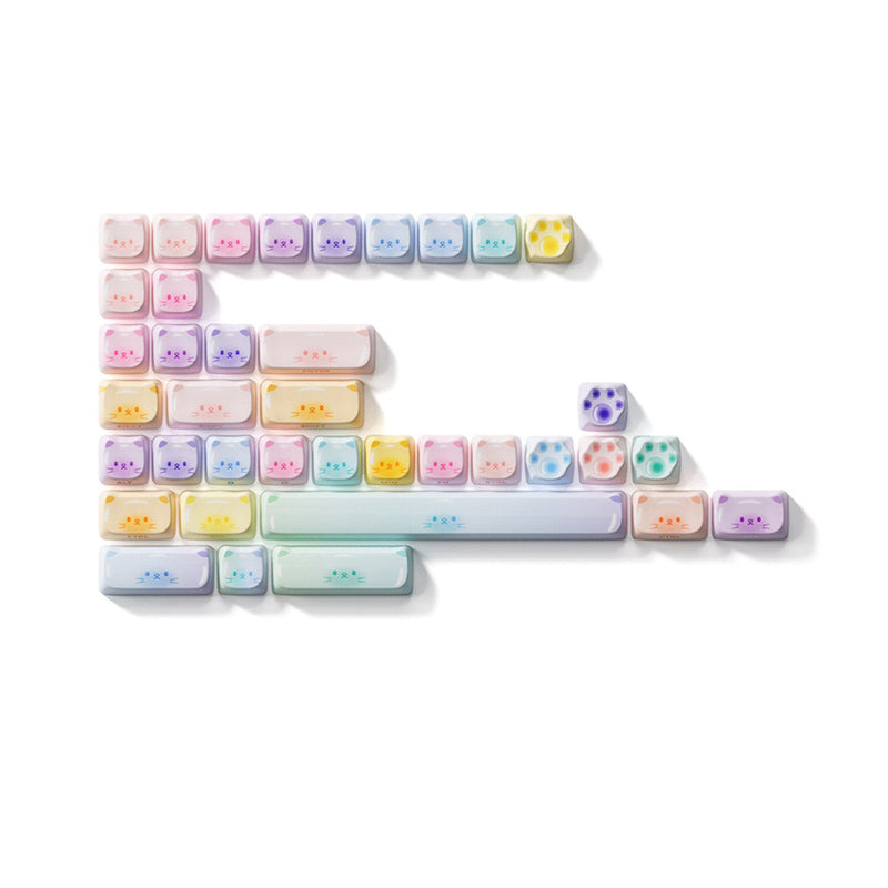 Akko Colorful Cats Keycap Set MAO Profile 142 keys