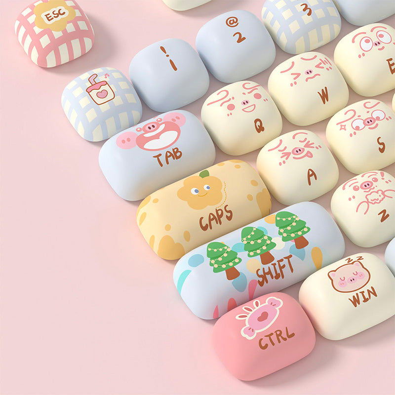 Akko Piggy Party MOG Profile Keycap Set 139 Keys