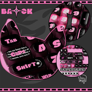Akko Pink Phantom Keycap Set MOA Profile 139 keys