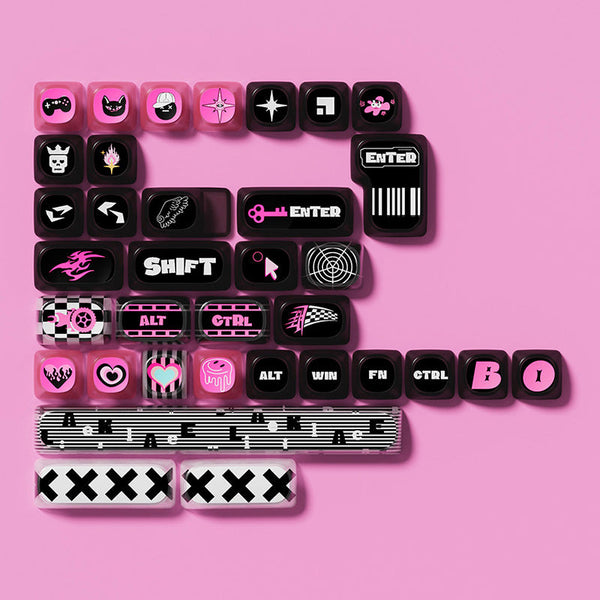 Akko Pink Phantom Keycap Set MOA Profile 139 keys