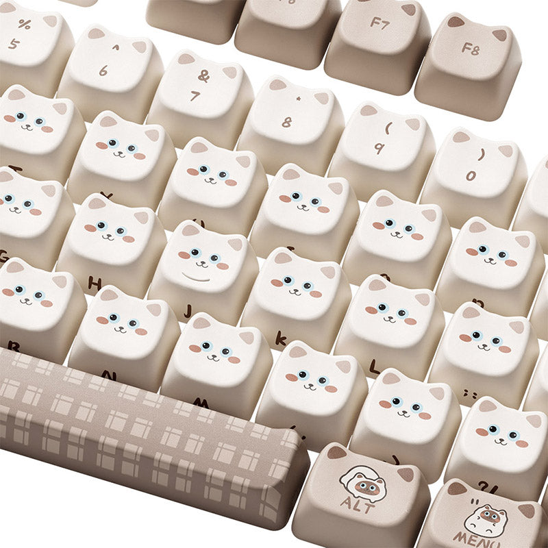 Akko Siamese Cat Keycap Set MAO Profile 142 keys