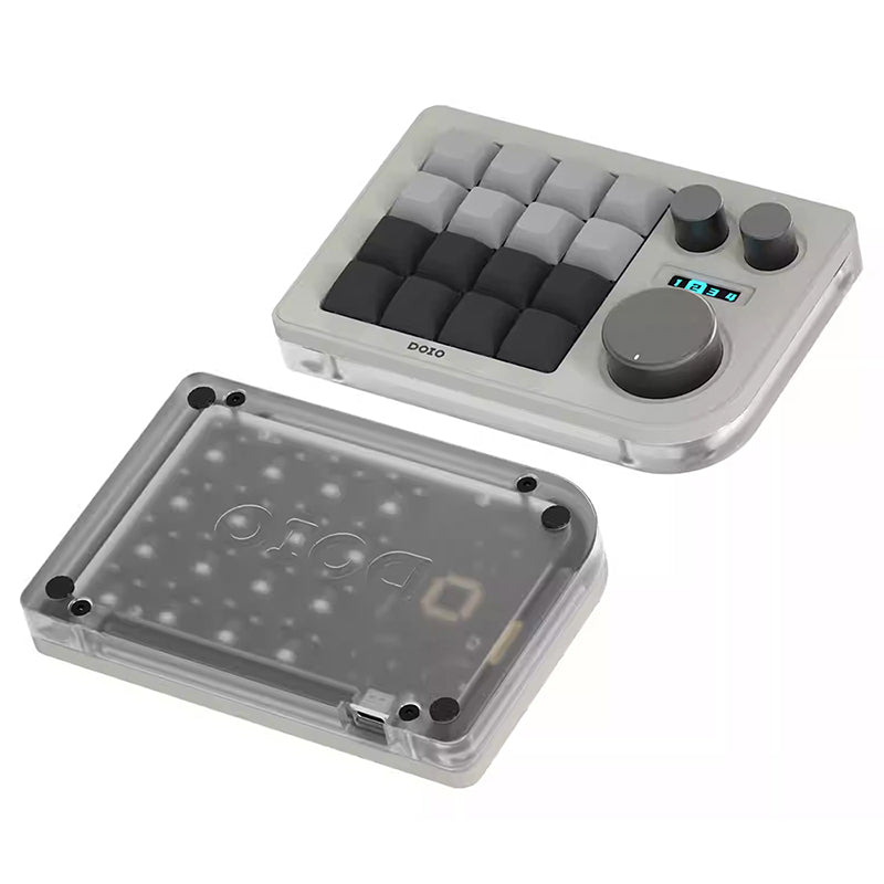 DOIO KB16-01 Macro Keyboard 16 Keys + 3 Knob Macro Pad