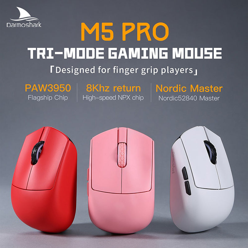 Darmoshark M5 Pro PAW3950 Mini Wireless Gaming Mouse - WhatGeek