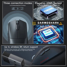 Darmoshark N5 PAW3395 8K Gaming Wireless Mouse