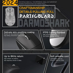 Darmoshark N5 PAW3395 8K Gaming Wireless Mouse