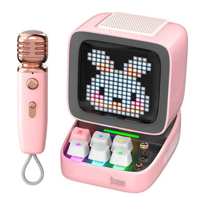 Divoom Ditoo-Mic Mini Karaoke Machine Bluetooth Speaker Pixel Art