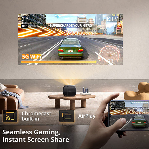 ETOE E3 Pro Android TV Projector 4K Supported