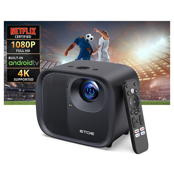 ETOE E3 Pro Android TV Projector 4K Supported