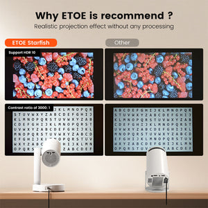 ETOE Starfish 4K Projector with Android TV 11.0