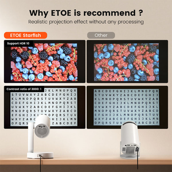 ETOE Starfish 4K Projector with Android TV 11.0