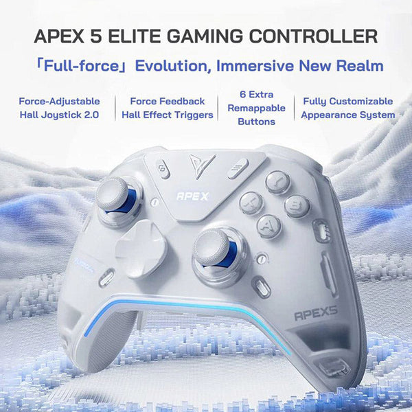 Flydigi APEX 5 Wireless Gaming Controller with Hall Joysticks Force Feedback