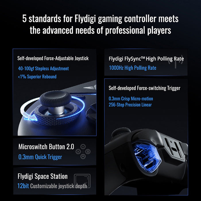 Flydigi Vader 4 Pro Gaming Controller with Force Adjustment Lever ...