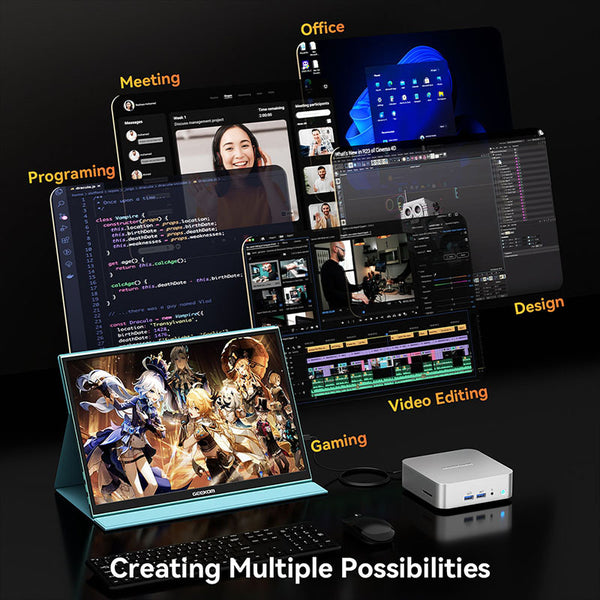 GEEKOM A8 Gaming Mini PC AMD Ryzen 7