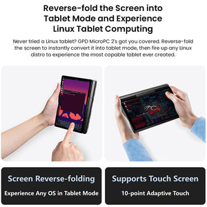 GPD MicroPC 2 Handheld Laptop ‌Linux Compatibility‌ Mini Work Computer