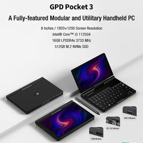 GPD Pocket 3 Handheld PC 2025 New with Intel Core i3