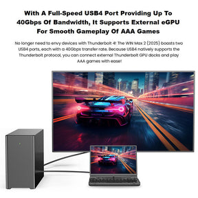 GPD WIN Max 2 2025 Handheld Gaming PC AMD Ryzen AI 9 HX 370
