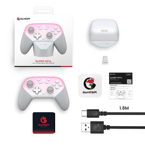 GameSir Super Nova Gaming Controller with Rubber Grips & RGB Lighting