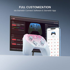 GameSir Super Nova Gaming Controller with Rubber Grips & RGB Lighting