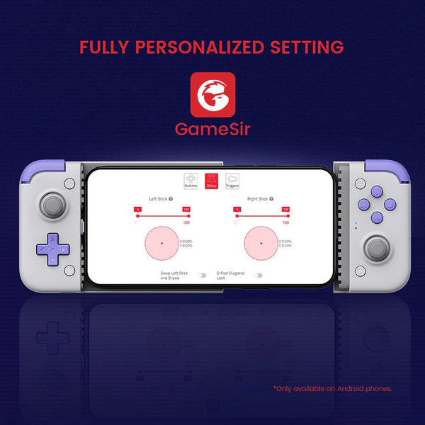GameSir X2s Type-C Hall Effect Mobile Gaming Controller for iPhone 15 series, Android, and HarmonyOS phones