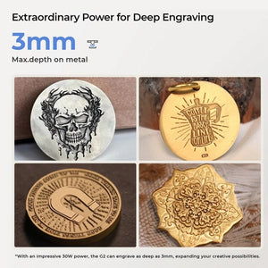 Gweike Cloud G2 MAX 50W Laser Marking Machine for Deep, Precise Metal Engraving