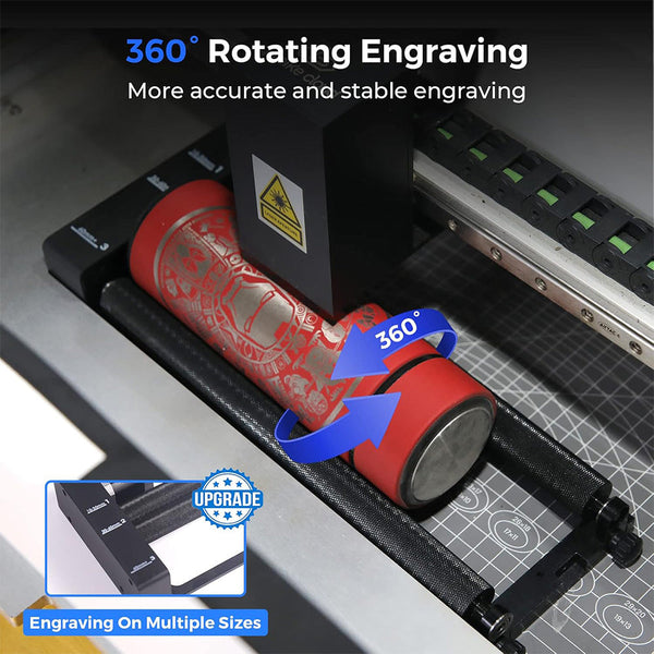 Gweike Cloud Pro 55W CO₂ Laser Engraver with Rotary Roller