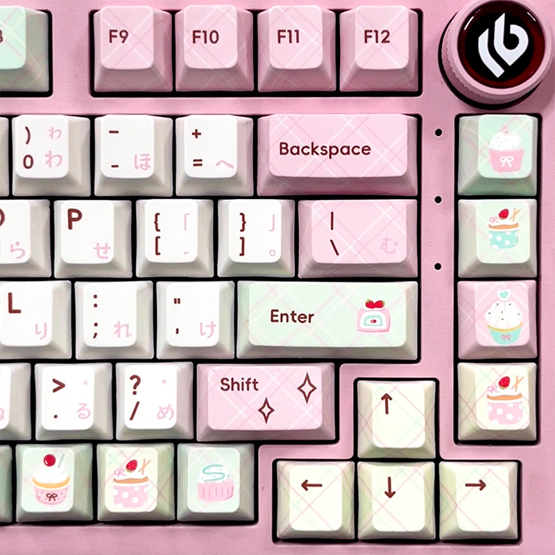 PIWIJOY Summer Dessert Cherry Proflie Keycap Set 146 Keys