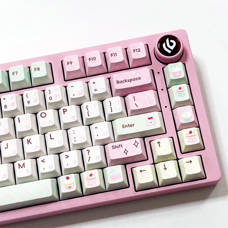 PIWIJOY Summer Dessert Cherry Proflie Keycap Set 146 Keys