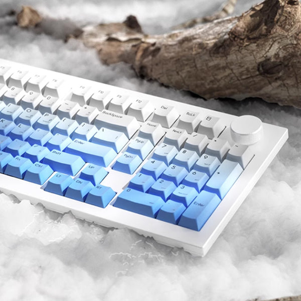JAMESDONKEY RS2 White Aluiminum Wireless Mechanical Keyboard