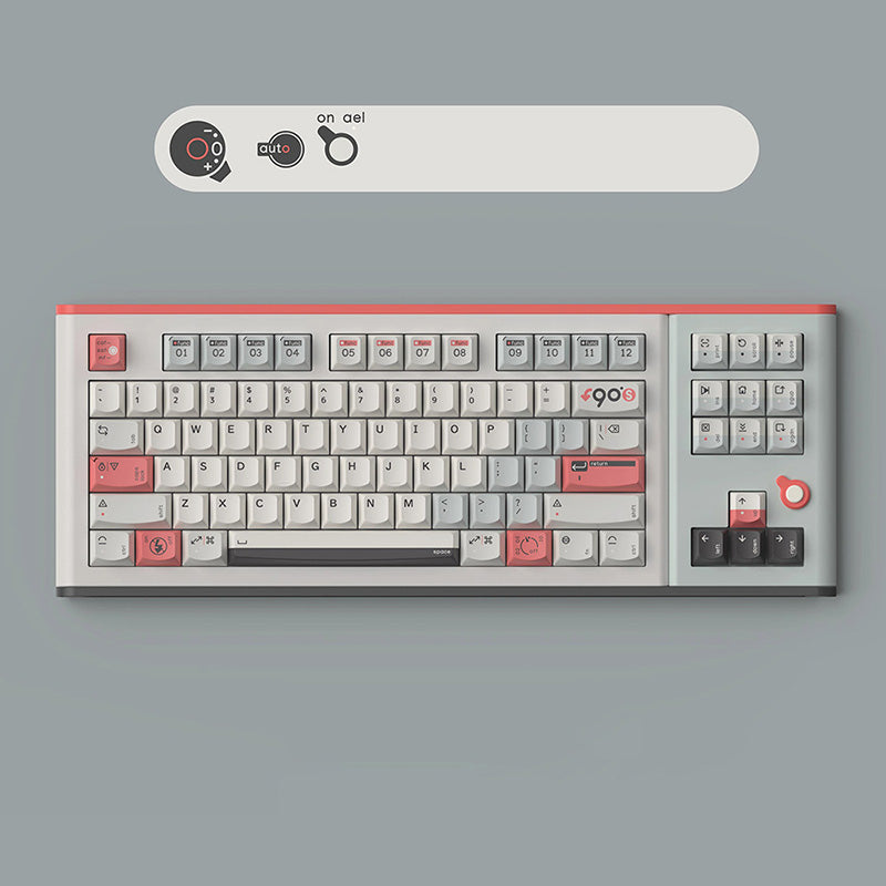 KeyTok Smile Turn To 90's Dye-Sub PBT Keyaps - WhatGeek