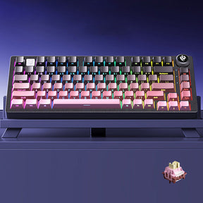 Leobog Hi75 Glitter Aluminum Keyboard Gradient Side-Printed Keycaps HiFi Typing Sound