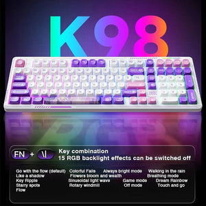 LINGBAO K98 Anime Wireless Mechanical Keyboard Ellinia Keyboard