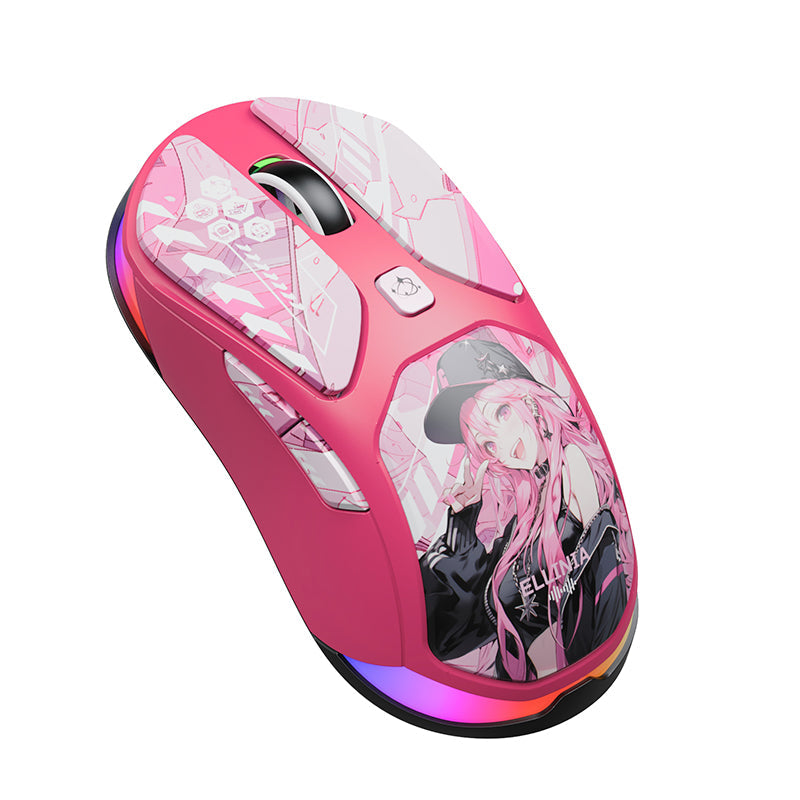 LINGBAO M7 Anime Wireless Gaming Mouse Ellinia Lucynirel Seraphina