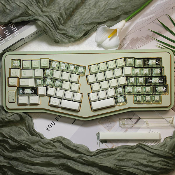 LOERENT Deerwood Whisper Transparent Keycap Set Cherry Profile