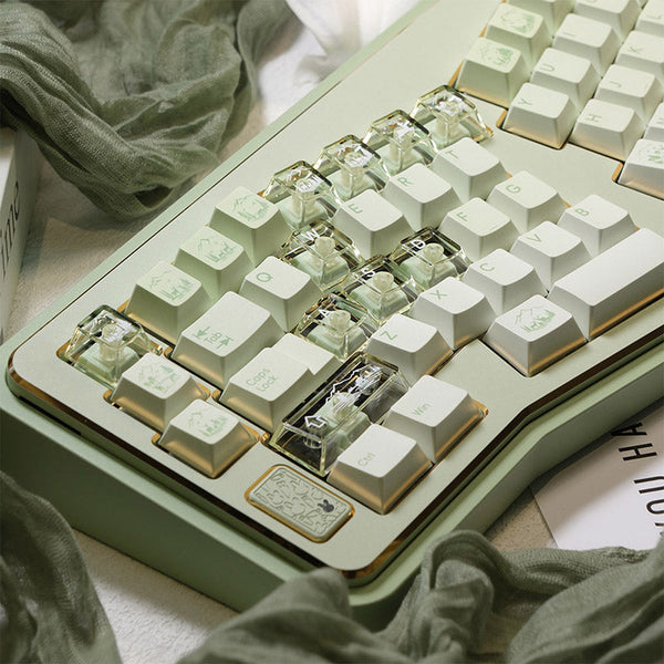 LOERENT Deerwood Whisper Transparent Keycap Set Cherry Profile