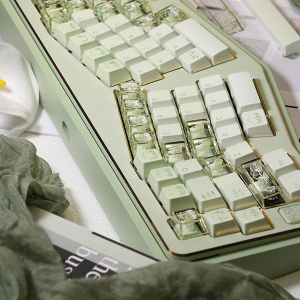 LOERENT Deerwood Whisper Transparent Keycap Set Cherry Profile