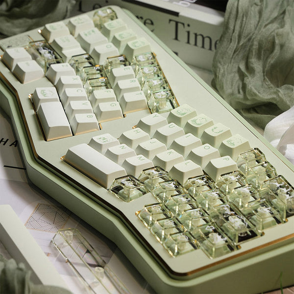 LOERENT Deerwood Whisper Transparent Keycap Set Cherry Profile