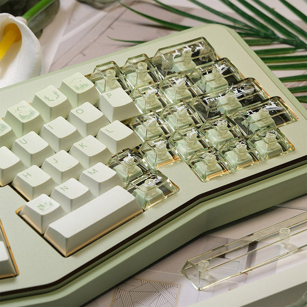 LOERENT Deerwood Whisper Transparent Keycap Set Cherry Profile