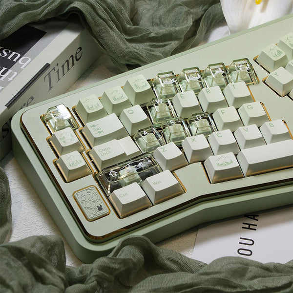 LOERENT Deerwood Whisper Transparent Keycap Set Cherry Profile