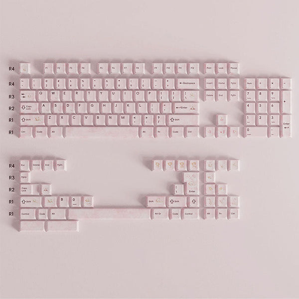 LOERENT Embrace The Moon Keycap Set Cherry Profile 146 Keys ISO