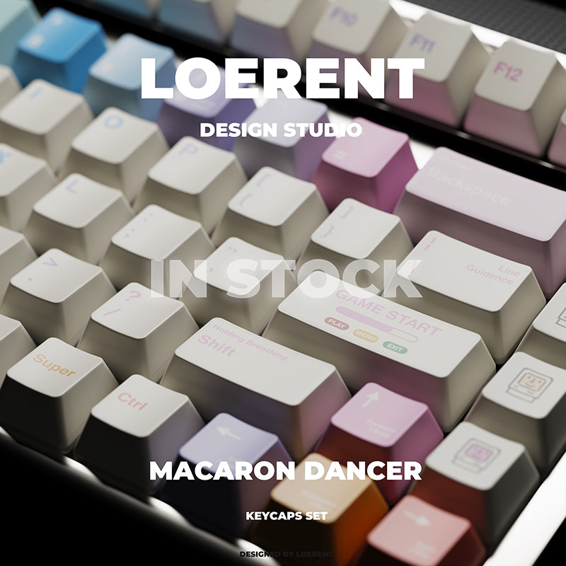 LOERENT Macaron Dancer Keycap Set Cherry Profile 146 Keys