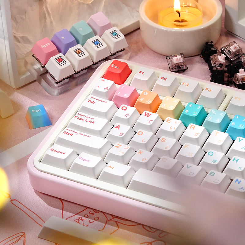 LOERENT Macaron Dancer Keycap Set Cherry Profile 146 Keys