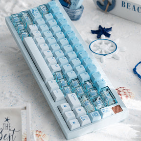 LOERENT Santorini's Cat Keycap Set Cherry Profile 145+26 Keys