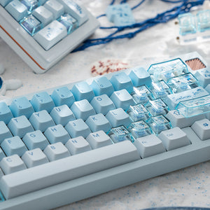 LOERENT Santorini's Cat Keycap Set Cherry Profile 145+26 Keys