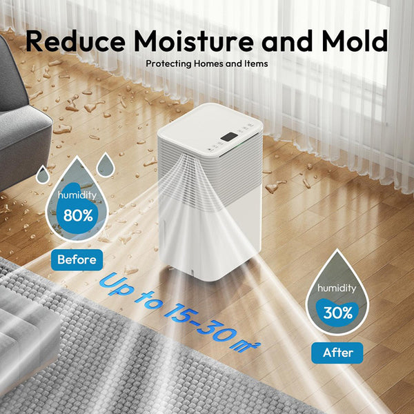 LUKO D031A 2-in-1 Dehumidifier & Air Purifier 12L/20L Daily Moisture Removal