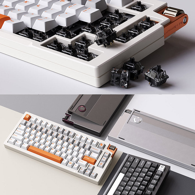 LUMINKEY 75v2 Tri-mode Mechanical Keyboard with Horizontal Scroll Wheel