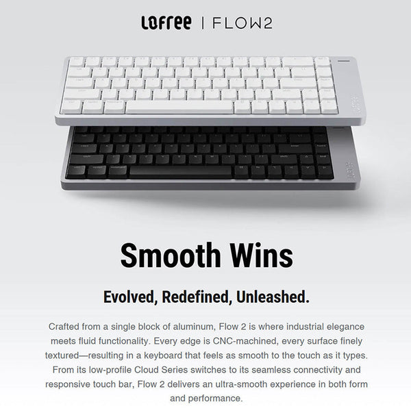 Lofree Flow 2 Low Profile Mechanical Keyboard: Smoothness, Evolved