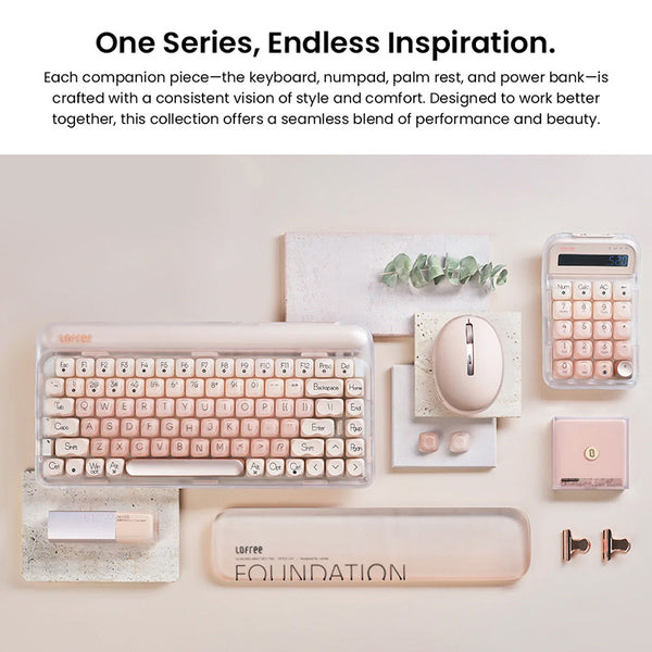 Lofree Pudding Foundation Wireless Mouse LED Lighting Translucent Design