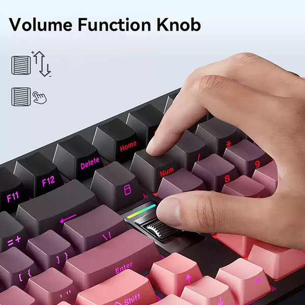 MCHOSE G98 V2 Tri-mode Mechanical Keyboard with Volume Knob