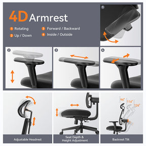 NEWTRAL MAGICH002 Ergonomic Office Chair with Adaptive Lower Back Support